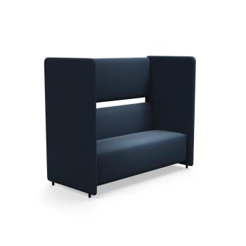 Pohovka CLEAR SOUND, 3-miestna, látka Focus Melange, navy blue obrázok