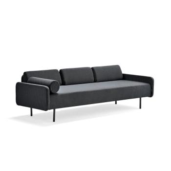 Pohovka TRENDY, 3-miestna, tkanina, antracit obrázok
