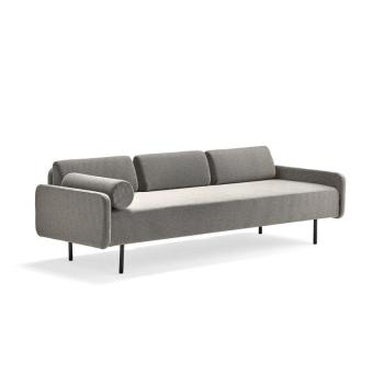 Pohovka TRENDY, 3-miestna, tkanina, šedohnedá obrázok