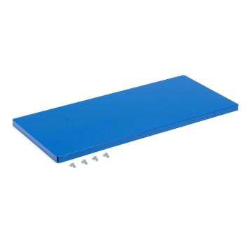 Polica pre dielenskú skriňu SUPPLY, 975x440 mm, hĺbka 500 mm, modrá obrázok