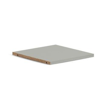 Polica pre knižnicu QBUS, 362x378 mm, 1 ks, svetlošedá obrázok