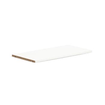 Polica pre knižnicu QBUS, 760x378 mm, 1 ks, biela obrázok