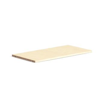 Polica pre knižnicu QBUS, 760x378 mm, 1 ks, breza obrázok