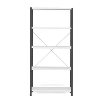 Policový kovový regál IDEAL, základná sekcia, 1970x1010x500 mm, tmavošedý obrázok