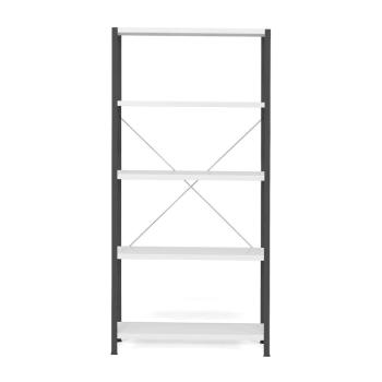 Policový kovový regál IDEAL, základná sekcia, 1970x1010x600 mm, tmavošedý obrázok