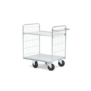 Policový manipulačný vozík CARRIER, 2 police, 800x600 mm obrázok