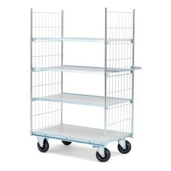 Policový manipulačný vozík CARRIER, 4 police, 1000x600 mm obrázok