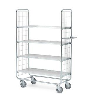 Policový manipulačný vozík CRAFT, 4 police, 1000x425 mm obrázok