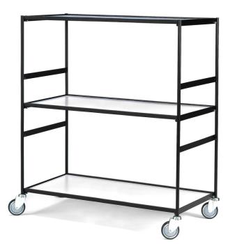 Policový manipulačný vozík LINER, 3 police, 1250x640 mm obrázok