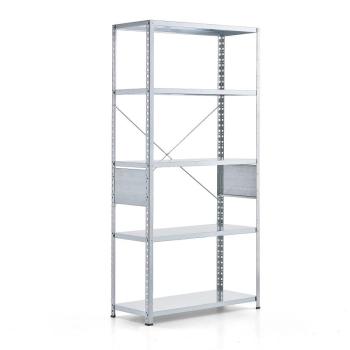 Policový regál FIRST, základná sekcia, 1960x1010x400 mm, galvanizovaný obrázok