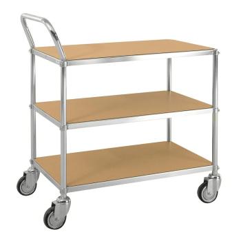 Policový vozík ESD, 3 police, 850x435x950 mm obrázok