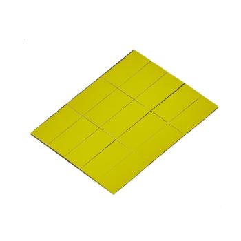 Popisovateľná magnetická páska, 22x50 mm, žltá obrázok