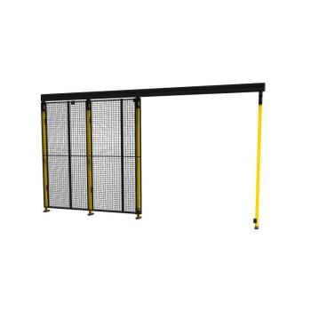 Posuvné dvere X-GUARD, vrátane stĺpikov a pletiva, 2300x2200 mm obrázok