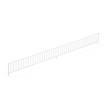 Predná zarážka pre policu SHOP, 75x900 mm, biela obrázok