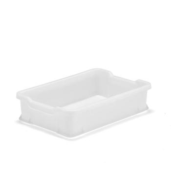Prepravka plastová PRYCE, 600x400x145 mm, 24 L, biela obrázok