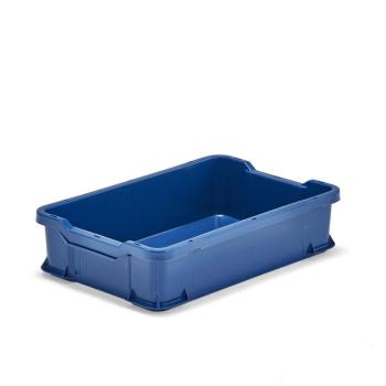 Prepravka plastová PRYCE, 600x400x145 mm, 24 L, modrá obrázok