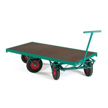 Prepravný vozík NIGEL, 4 otočné kolieska, 1500x750 mm, nosnosť 1000 kg obrázok