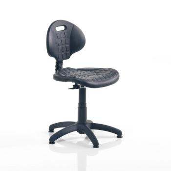 Priemyselná stolička KILDA, Š 470 x H 135 V 520 - 540 mm ,čierna obrázok