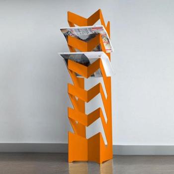 Radius design cologne Držiak na noviny a časopisy RADIUS DESIGN (NEWS-BODEN orange 528D) oranžový obrázok