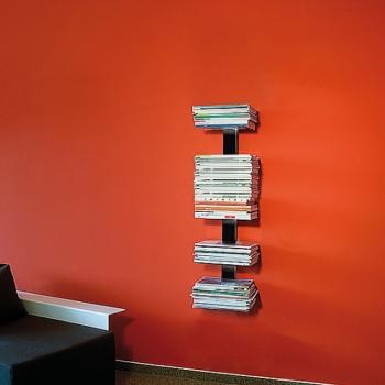 Radius design cologne Knihovna na časopisy 5 poliček RADIUS DESIGN (BOOKSBAUM MAGAZINE WELL SMALL black 739A) čierná obrázok