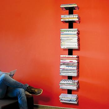 Radius design cologne Knihovna na časopisy 8 poliček RADIUS DESIGN (BOOKSBAUM MAGAZINE WALL BIG black 746A) čierná obrázok