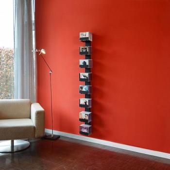 Radius design cologne Zakladač na CD 7 poličiek RADIUS DESIGN (CD-BAUM schwarz WAND 2 GROSS 727A) čierny obrázok