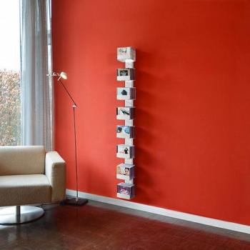 Radius design cologne Zakladač na CD 7 poličiek RADIUS DESIGN (CD-BAUM weiss WAND 2 GROSS 727B) biely obrázok