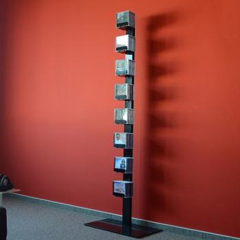 Radius design cologne Zakladač na CD 8 poličiek RADIUS DESIGN (CD-BAUM schwarz 2 STAND BIG 736A) černý obrázok