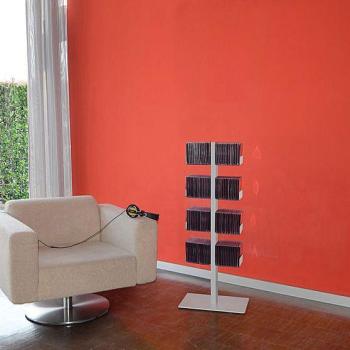 Radius design cologne Zakladač na CD 8 poličiek RADIUS DESIGN (CD-BAUM silber STAND KLEIN 718C) strieborný obrázok