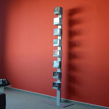 Radius design cologne Zakladač na CD 8 poličiek RADIUS DESIGN (CD-BAUM silver 2 STAND BIG 736C) strieborná obrázok