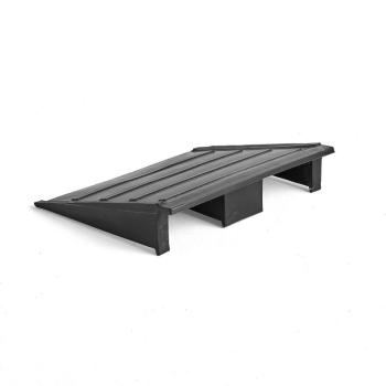 Rampa pre plastovú záchytnú vaňu, 800x160 mm, čierna obrázok
