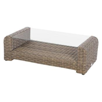 Ratanové konferenčný stolík BORNEO 122 x 62 cm (hnedá) obrázok