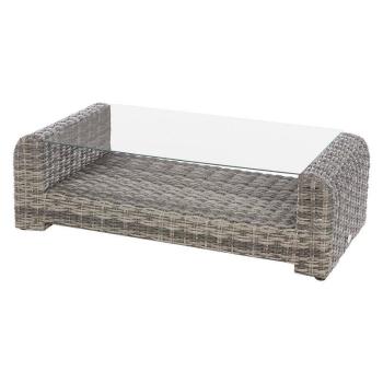 Ratanový konferenčný stolík BORNEO LUXURY 122 x 62 cm (šedá) obrázok