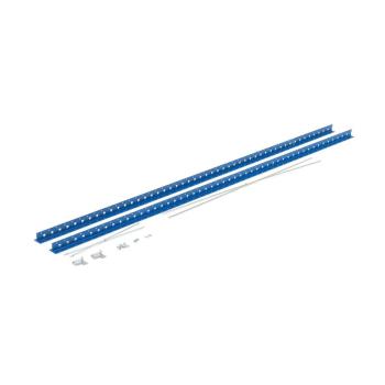 Regálové stojky s výstuhou MIX, 2 x stojina 1 bočná výstuha, Š 2500 x H 400 mm, obrázok