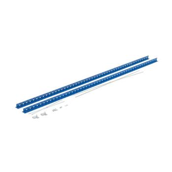 Regálové stojky s výstuhou MIX, 2 x stojina 1 bočná výstuha, Š 2500 x H 600 mm, obrázok