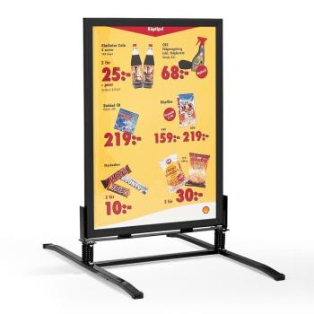 Reklamný stojan, 700x1000 mm, čierny obrázok