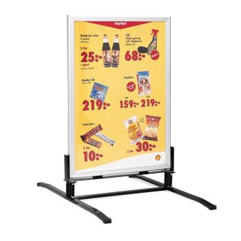 Reklamný stojan, 700x1000 mm, šedý obrázok