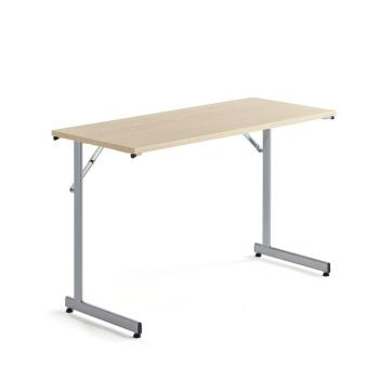 Rokovací stôl Claire, 1200x500 mm, breza / šedá obrázok