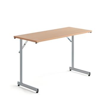 Rokovací stôl Claire, 1200x500 mm, bukový laminát/šedá obrázok
