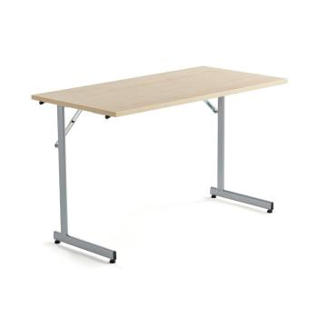 Rokovací stôl Claire, 1200x600 mm, brezový laminát/šedá obrázok