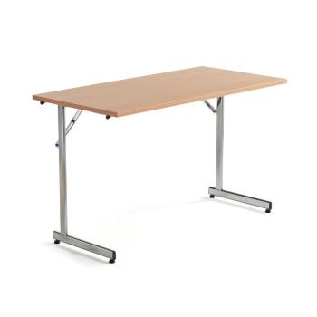 Rokovací stôl Claire, 1200x600 mm, bukový laminát/chróm obrázok