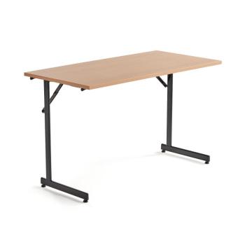 Rokovací stôl Claire, 1200x600 mm, bukový laminát/čierna obrázok