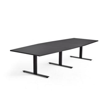 Rokovací stôl MODULUS, 3200x1200 mm, T-rám, čierna, čierna obrázok