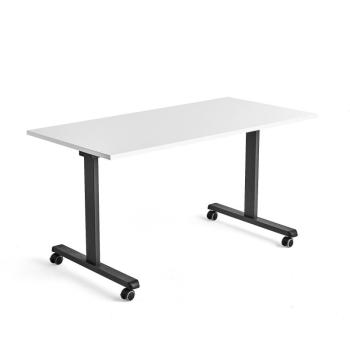 Rokovací stôl s kolieskami INSTANT, možnosť naklonenia dosky, 1400x700 mm obrázok