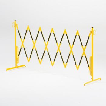 Rozťahovacia zábrana bez koliesok, Š 3000 V 1050 mm čierna / žltá obrázok