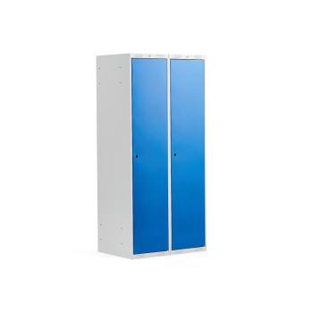 Šatňová skriňa CLASSIC, 2 sekcie, 1740x800x550 mm, modrá obrázok