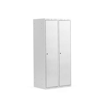 Šatňová skriňa CLASSIC, 2 sekcie, 1740x800x550 mm, šedá obrázok