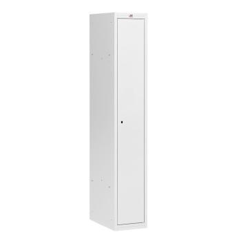 Šatňová skrinka COACH, 1 sekcia, 1 dvere, 1800x300x500 mm, šedé dvere obrázok