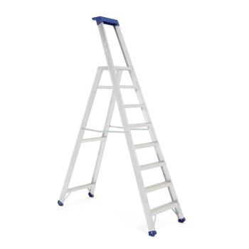 Skladací hliníkový rebrík HIGHER, výška plošiny 1830 mm obrázok