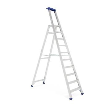 Skladací hliníkový rebrík HIGHER, výška plošiny 2310 mm obrázok